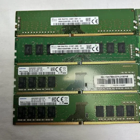 64GB (8X8GB) 1RX8 PC4 DDR4 PC Memory Ram Samsung SK Hynix